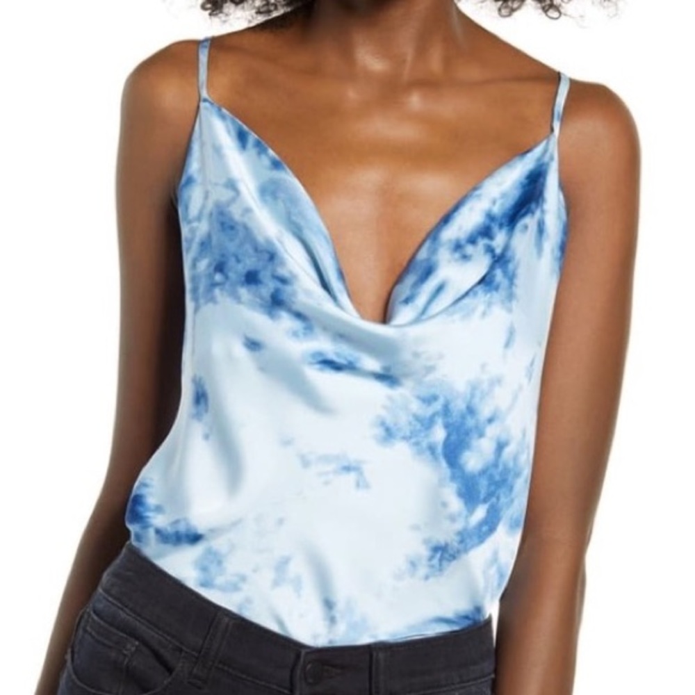 NORDSTROM | J.O.A Silk Cowlneck Tank